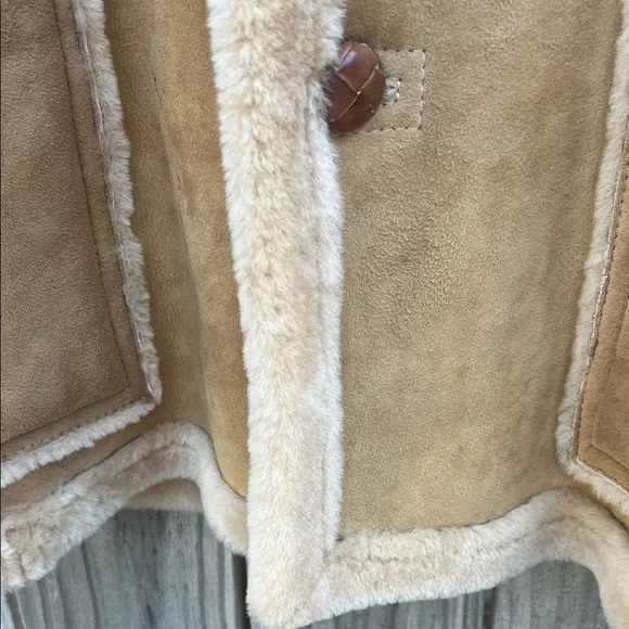Vintage Sawyer of Napa Men's Tan Shearling Jacket Size 38 - Picture 7 of 16